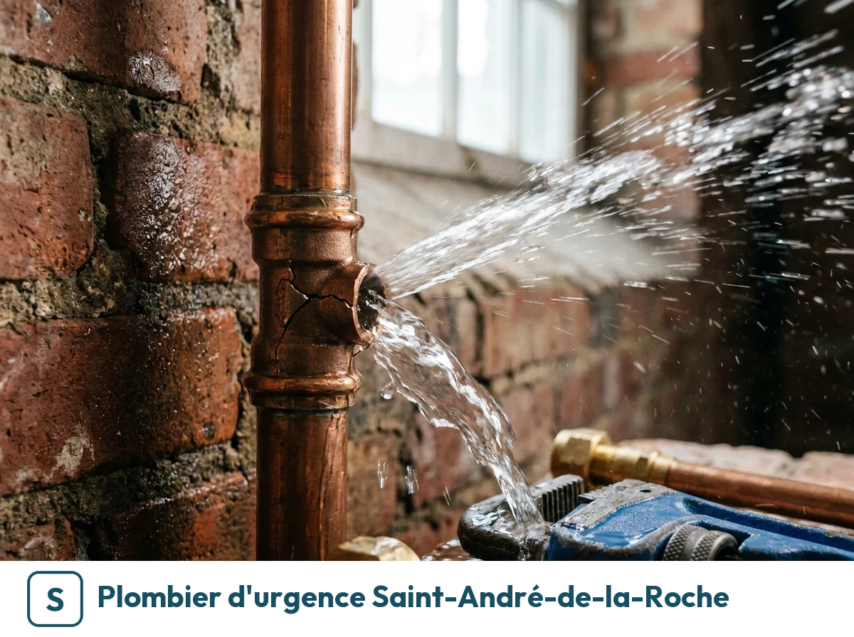 Plombier d'urgence à Saint-André-de-la-Roche