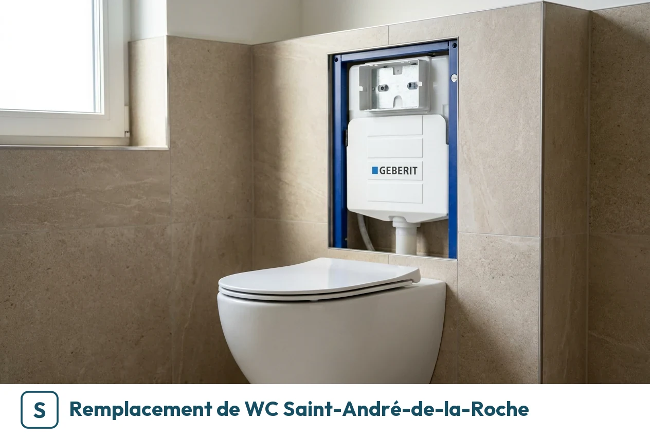 Remplacement de WC à Saint-André-de-la-Roche