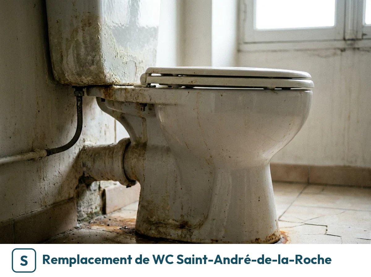 Remplacement de WC à Saint-André-de-la-Roche