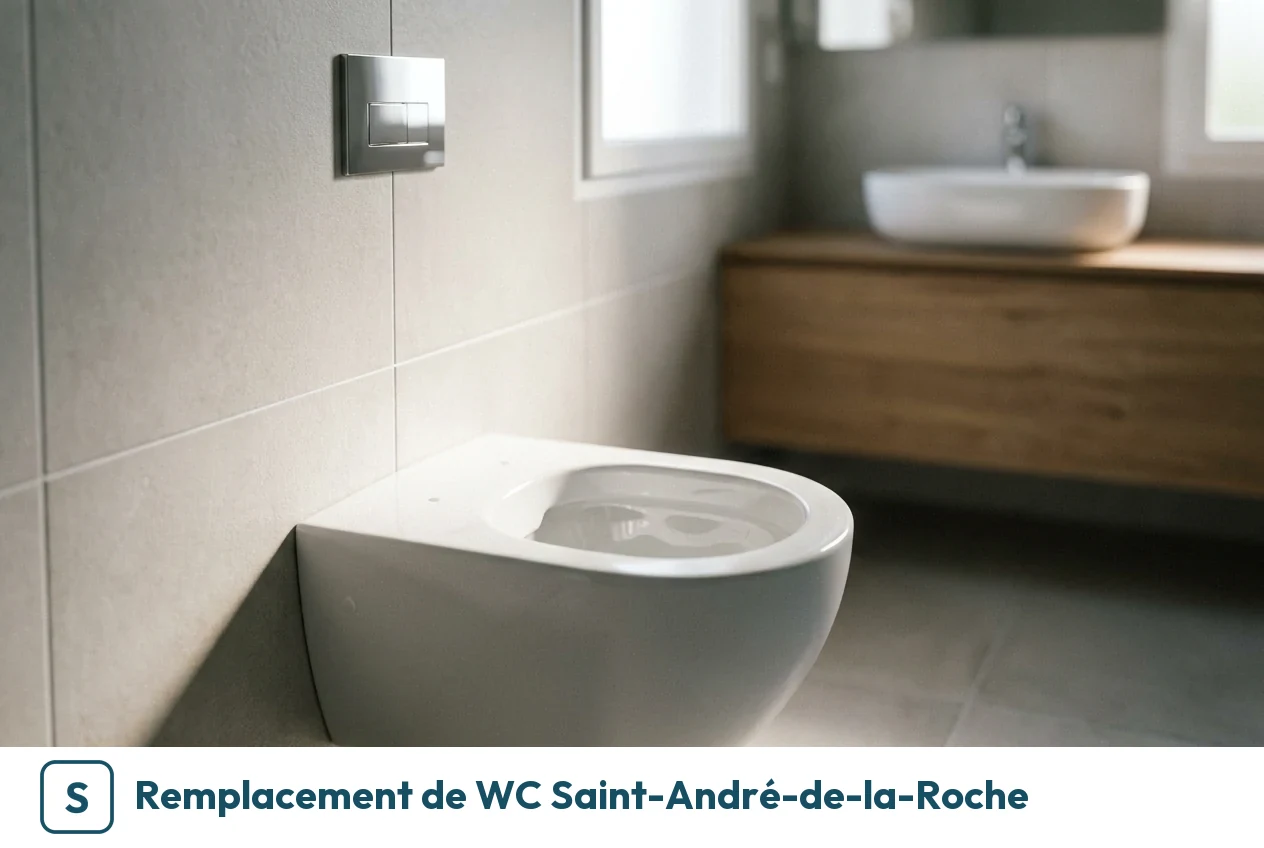 Remplacement de WC à Saint-André-de-la-Roche