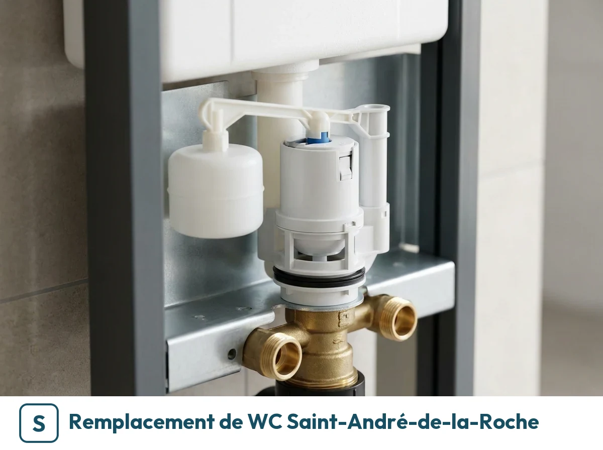 Remplacement de WC à Saint-André-de-la-Roche